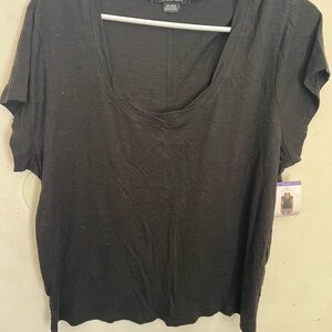 Sanctuary Black Short Sleeve Tee